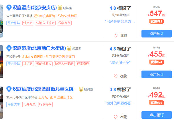 一線城市亞朵、全季、如家排隊漲價